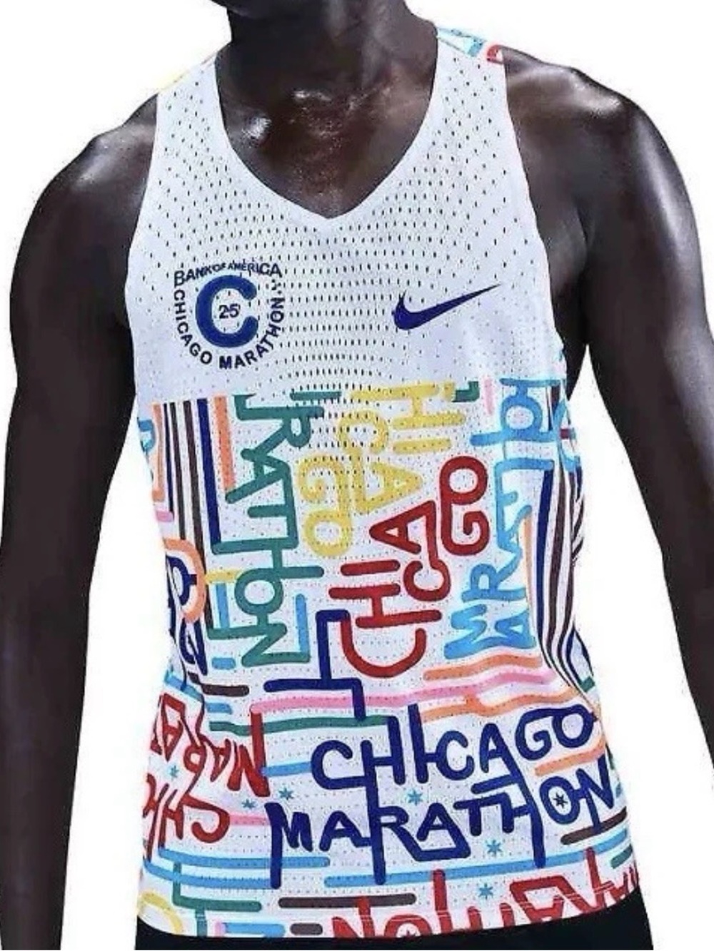 Nike Men Aeroswift 2025 Chicago Marathon Running Singlet Small HQ4277-100